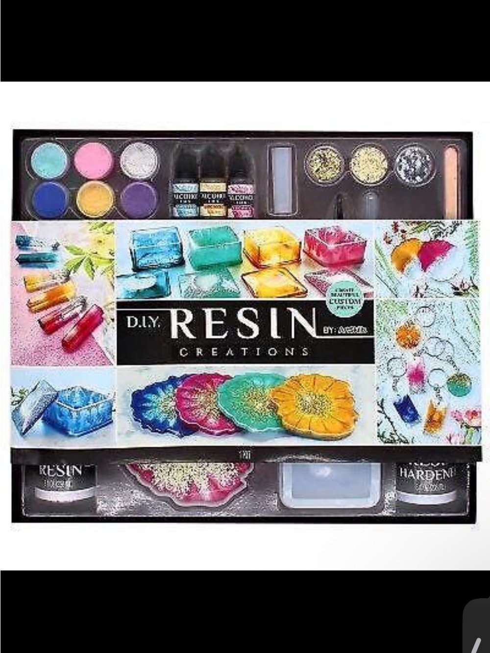 ArtSkills DIY Resin Kit with Resin Molds and Accessories, 41 Pc, Unisex Teens